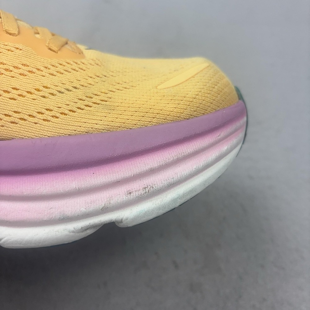 Hoka One One Bondi 8 Shoes Womens Size 11 Orange Running Sneakers Cushioned - Picture 15 of 16